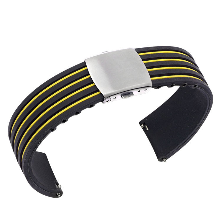 Ear Two-tone Striped Silicone Strap