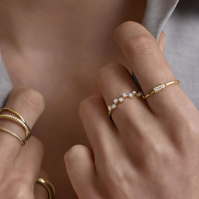 S925 Sterling Silver Simple Elegant High-grade Ring For Women