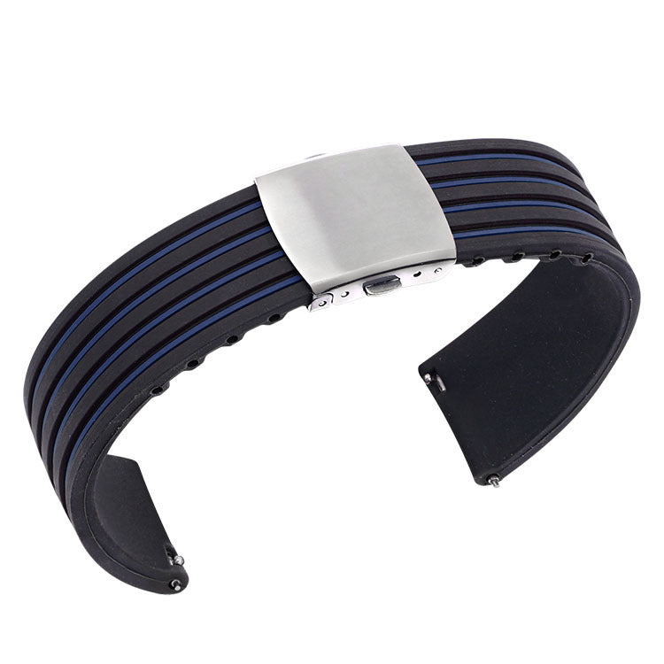 Ear Two-tone Striped Silicone Strap